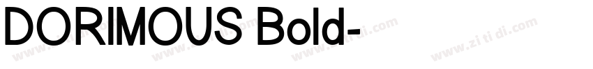 DORIMOUS Bold字体转换